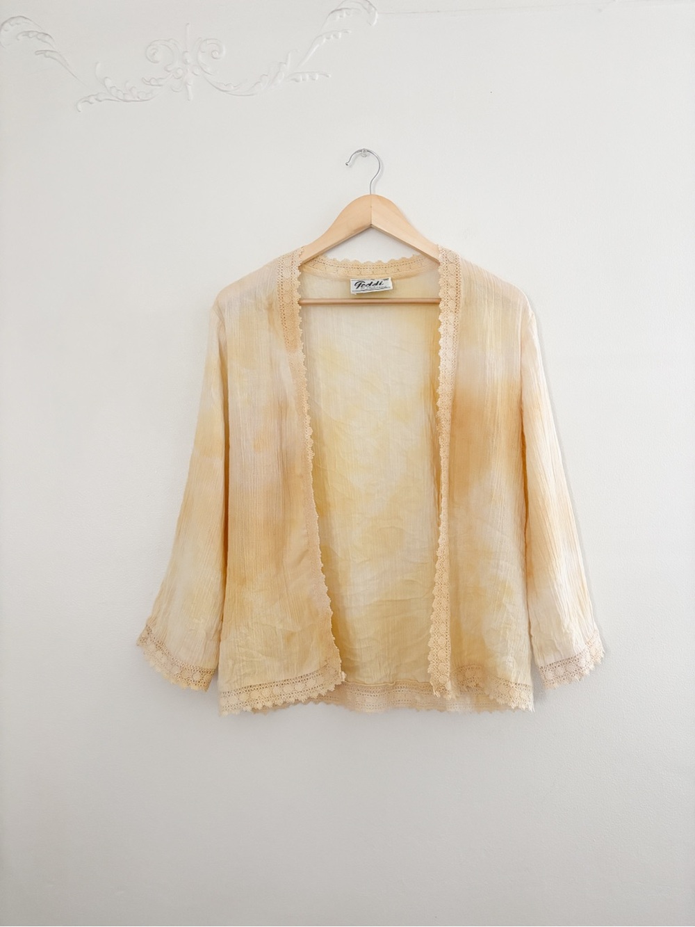 Vintage Tie Dye Open Duster